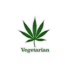 Vegetarian Weed Sticker