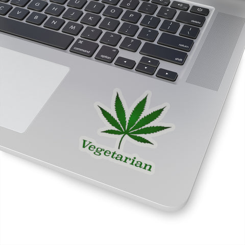 Vegetarian Weed Sticker